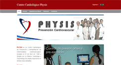 Desktop Screenshot of cardio-physis.com